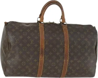Louis Vuitton Pre-owned Weekend Bags, female, Brown, Size: ONE SIZE Pre-owned Keepall 50 Boston Bag