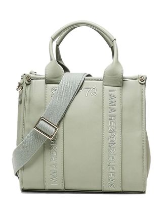 V° 73 logo-embroidered cross body bag - Green