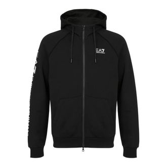 Emporio Armani Hoodie met volledige rits - Heren - Vesten met rits - Zwart - L - Katoen - Hoodies & sweatvesten