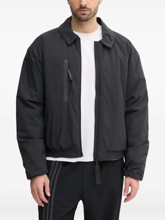 adidas three-stripe panelled jacket - men - Polypropylene/Polyester/Polyester/Thermoplastic Polyurethane (TPU) - M - Black