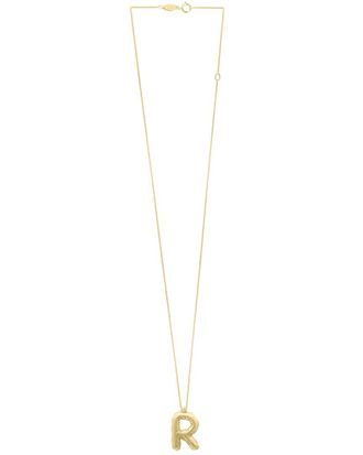Italian Gold, Inc 14K Italian Gold Helium Initial Necklace