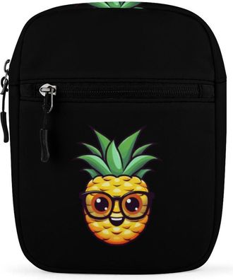Generic Cartoon Pineapple Crossbody Bag Adjustable Satchel Cute Shoulder Bag Lightweight Sling Bags