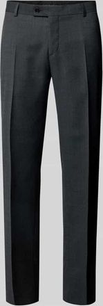 Bugatti Regular Fit Anzughose mit B&uuml;gelfalten in Black, Gr&ouml;&szlig;e 102