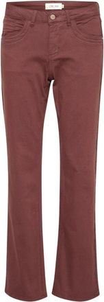 Cream Rechte broek - Dames - Straight fit broeken - Bruin - W28 L32 - Broeken
