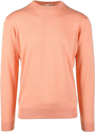 FILIPPO DE LAURENTIIS Maglia - Heren - Ronde hals truien - Roze - XL - Katoen - Truien & Vesten