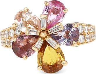 Bulgari Anello in oro con zaffiro e diamanti 2005