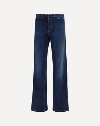 Gucci Cotton Jeans with Web stripe Male 32