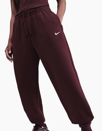 Nike Womens Womens Phoenix Fleece Joggers - Red - Size: 16 xl