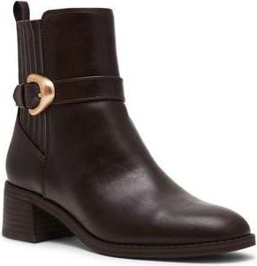 Dolce Vita Dagger Side Zip Bootie in Dark Brown at Nordstrom Rack, Size 5.5