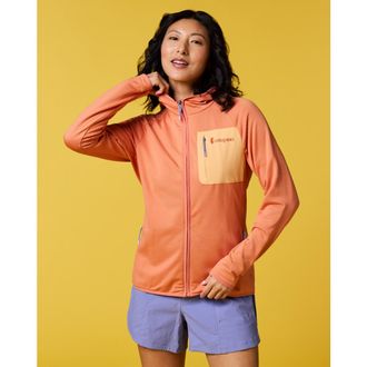 Cotopaxi Otero Fleece Full-Zip Hooded Jacket - Womens in Grapefruit at Nordstrom, Size X-Small