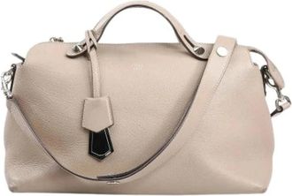 Fendi Pre-owned Handbags, female, Beige, Size: ONE SIZE Pre-owned By The Way Medium 2Way Handbag
