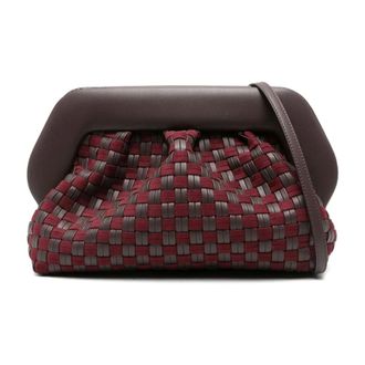 Themoir&egrave; Clutches, female, Brown, ONE SIZE, Bios Trim Vegan Fabric Bag