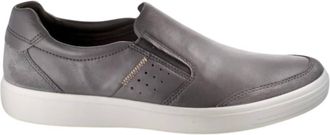 Ecco Mens Soft 7 Relaxed Slip On Sneakers In Titanium