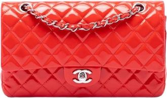 Chanel Pre-owned Double Flap Shoulder Bag - Dames - Vintage Schoudertas - Rood - ONE Size - Leer - Vintage