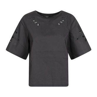 Max Mara T-shirt Targa - female - Weekend Max Mara - T-Shirts - Black - XS - Tops
