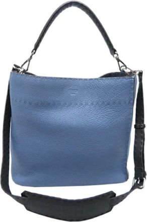 Fendi Pre-owned Handbags, female, Blue, Size: ONE SIZE Pre-owned Leather fendi-bags