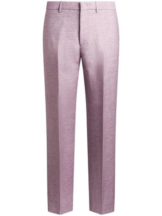 Etro straight-leg trousers - men - Fabric - 56 - Purple