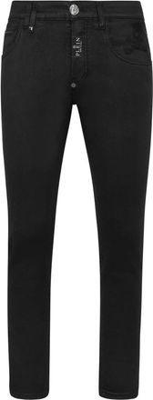 Philipp Plein Denim Broeken Skinny Fit Skull - Heren - Slim Fit Jeans - Zwart - W31 - Denim - Jeans