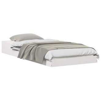 Berkfield Home Modern White 100 x 210 cm Solid pine wood