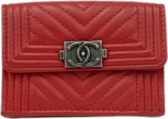 Chanel Pre-owned Wallets, female, Red, Size: ONE SIZE Pre-owned Wallet
