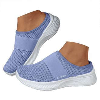 Generic Orthopedic Shoes for Women,Womens Mules,Backless Trainers,Womens Slippers Breathable Mesh Walking Fashionable Mesh Breathable Soft Soled Open Heeled S