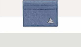 Vivienne Westwood Man Card Holder Nappa Leather Blue One Size Men