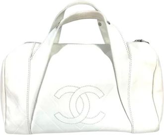 Chanel Pre-owned Handbags, female, White, Size: ONE SIZE Pre-owned Leather chanel-bags