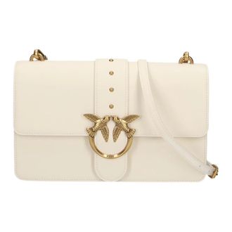 Pinko Pinko, Tassen, Dames, Wit, ONE Size, Love Bag in wit en roze