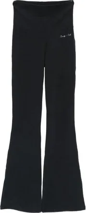 Sporty & Rich Benedetta Logo-print Flared Trousers