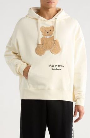 Palm Angels Bear in Mind Hoodie in Off White Brown at Nordstrom Rack, Size Xx-Large
