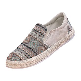 Generic UK 6.5 Mens Shoes Clearance Low-Top Sneakers Casual Espadrilles Canvas Sneaker Casual Flat Gym Shoe Men Trainers Slip On Canvas Pumps 2_BG2