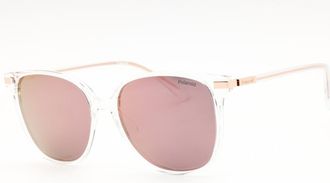 Polaroid Pink Mirror Square Unisex Sunglasses PLD 4170/G/S/X 0DDB/JQ 56