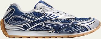 Bottega Veneta Mens Orbit Technical Fishnet Sneakers