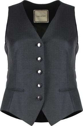 Tagliatore Dames, Jassen, Grijs, Maat: L Wol