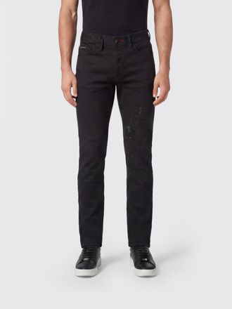 Philipp Plein Jeans skinny fit Dragon Strass in denim