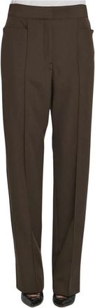 Christophe Lemaire Broeken, Dames, Bruin, S, Straight Broeken