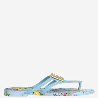 Dolce & Gabbana Flache Strandsandalen von Dolce & Gabbana mit Blumendruck