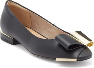 Ted Baker Darcy Bow Flat in Black at Nordstrom Rack, Size 6.5