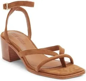 Steve Madden Tilly Block Heel Sandal in Chestnut Suede at Nordstrom Rack, Size 7.5