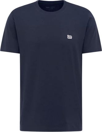 Lee T-Shirt LEE KA PATCH LOGO, Herren, Gr. 4XL, navy, Jersey, Obermaterial: 100% Baumwolle, normal h&uuml;ftbedeckend, Rundhals, Shirts T-Shirt, Auch ideal zum