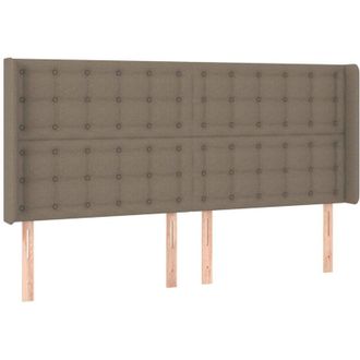 vidaXL Cabecero Con Led De Tela Gris Taupe 163x16x118/128 Cm Vidaxl