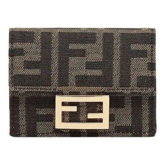 Fendi (WMNS) Fendi SS26 Baguette Micro Trifold Brown 8M0395A98PF0A6E