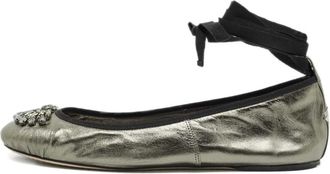 Jimmy Choo London Ballerine Grace con decorazione - Argento