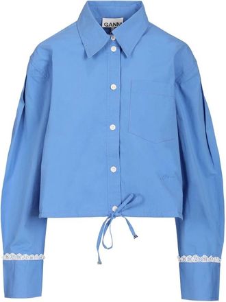 Ganni Mujer, Blusas y Camisas, Azul, Talla: S