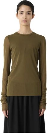Meimeij Long Sleeve Top - Dames - Longsleeves - Groen - M - Tops