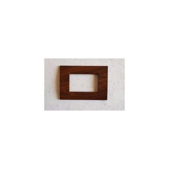 Trade Shop Trade Shop - Placca Placche Placchete Compatibili Living Light In Abs 3 4 7 Posti Colorate - Darkwood
