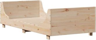 vidaXL Estructura de cama sin colchón madera maciza de pino 100x200 cm Vidaxl