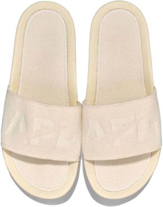 Athletic Propulsion Labs Womens Techloom Velvet Slide Sandal In Pristine