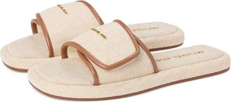 Michael Kors Suki Flat Slide Womens Sandals Luggage : 9 M