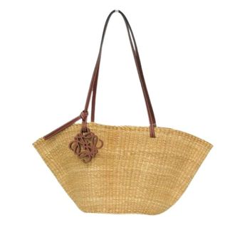 Loewe Pre-owned Tote Bags, female, Beige, Size: ONE SIZE Pre-owned Shell Basket Small